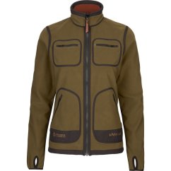 HÄRKILA  - Kamko fleece oboustranná mikina dámská Dark olive-Arabian spice