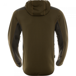 HÄRKILA - Deer Stalker Fleece hoodie  pánská Willow green/Shadow brown