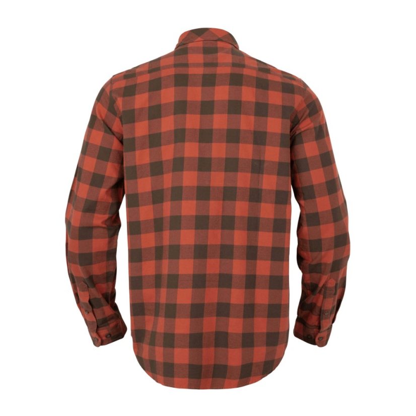 HÄRKILA - Scandinavian košile pánská Autumn orange check