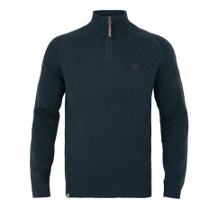 HÄRKILA - Vincent Merino svetr na zip pánský Dark navy