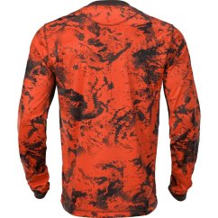 Härkila - Wildboar Pro triko pánské s dlouhým rukávem AXIS MSP®Orange blaze-Shadow brown