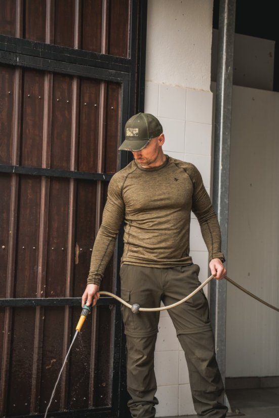 Seeland - Peak funkční triko s dlouhým rukávem pánské Pine green melange