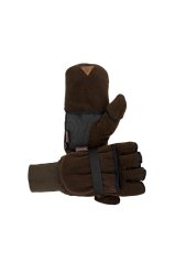 SKOGEN - fleecové funkční rukavice s překlopem Oliv