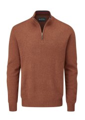 ALAN PAINE - Streetly half zip se stojáčkem svetr pánský Tiger