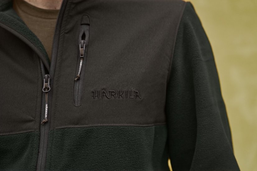 HÄRKILA - Fjell fleece mikina pánská Jet set-Meteorite