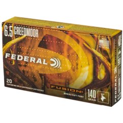 naboj kulovy federal fusion 6 5mm creedmoor 140gr fusion bonded