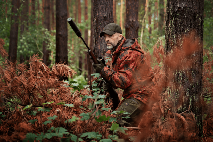 HÄRKILA - Forest Hunter GTX Camo Long bunda pánská  AXIS MSP®Autumn orange