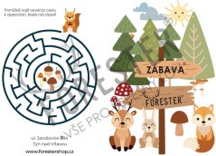 FORESTER - Omalovánky s hádankami