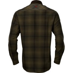 HÄRKILA  - Driven Hunt flannel košile pánská Olive green check