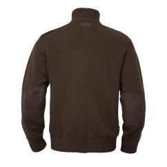 HÄRKILA - Annaboda WSP pletený half zip svetr pánský Demitasse brown