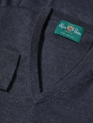 ALAN PAINE - Millbrook Vee Neck svetr pánský Charcoal