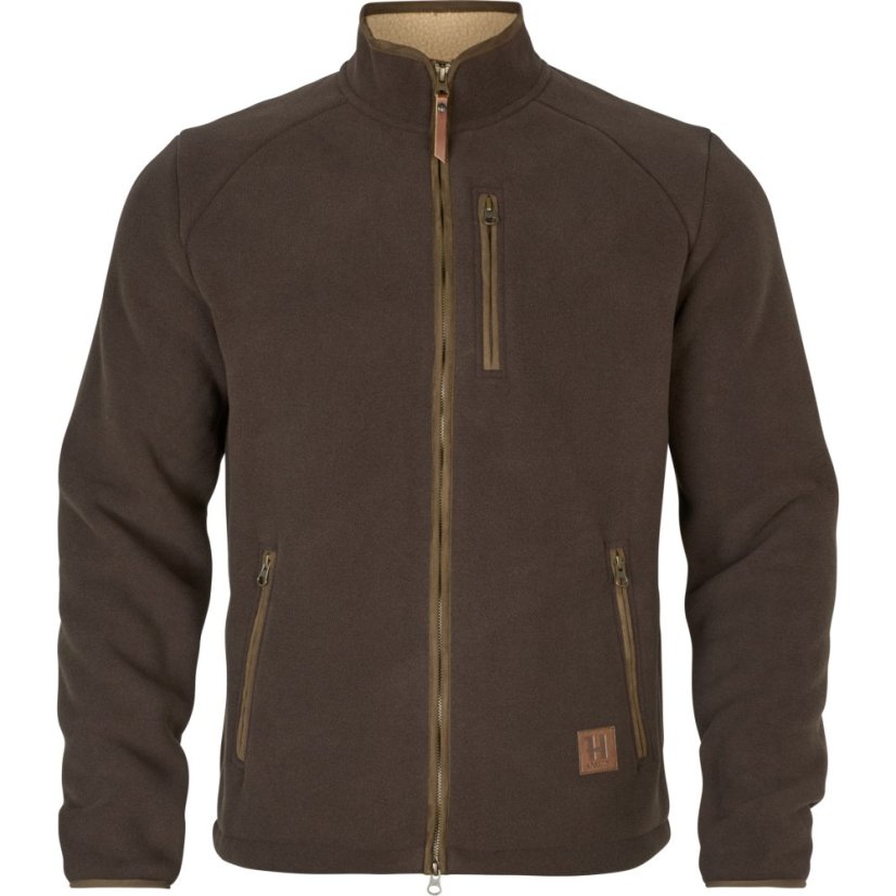 HÄRKILA - Sandhem Sherpa fleece bunda pánská Demitasse brown