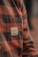HÄRKILA - Scandinavian košile pánská Autumn orange check