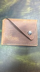 FORESTER - kožená minimalistická peněženka hnědá