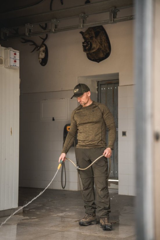 Seeland - Peak funkční triko s dlouhým rukávem pánské Pine green melange