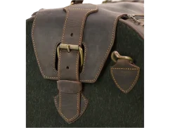 ARTIPEL - BORSA 076 lodenová brašna s kůží hnědá