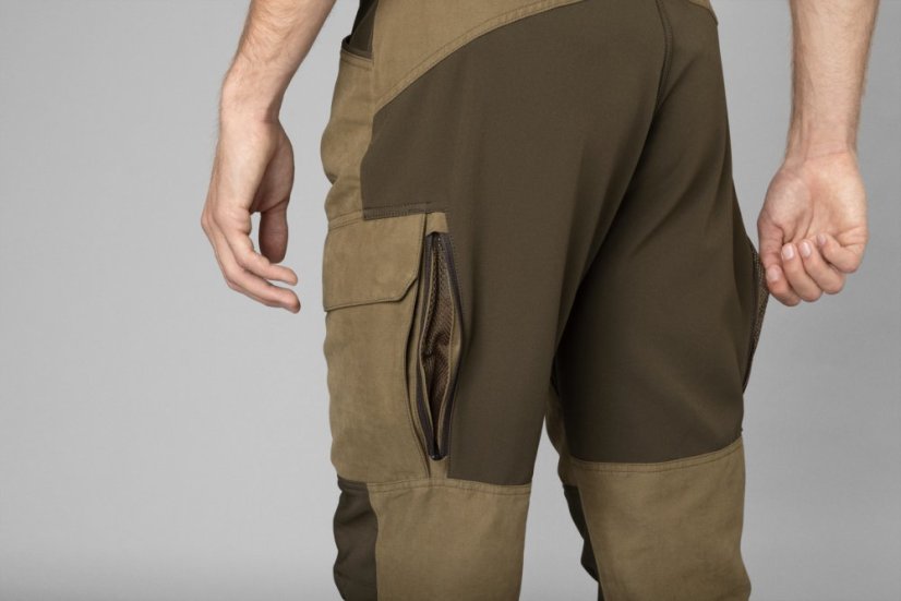 HÄRKILA  - Scandinavian kalhoty pánské Dark antique bronze-Willow green