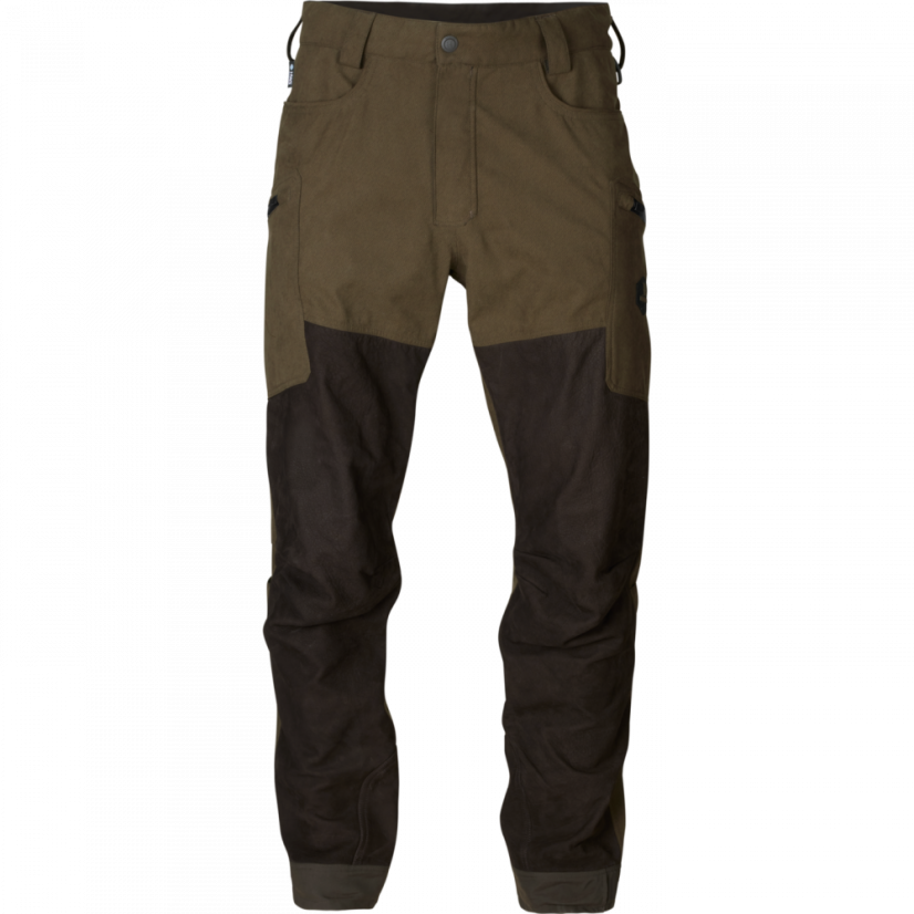 HÄRKILA - Driven Hunt HWS kožené kalhoty pánské Willow green-Shadow brown