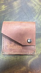 FORESTER - kožená minimalistická sleeve peněženka hnědá