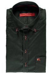 Tom Collins - Košile zelená pánská s dl. rukávem (4112)Slim Fit
