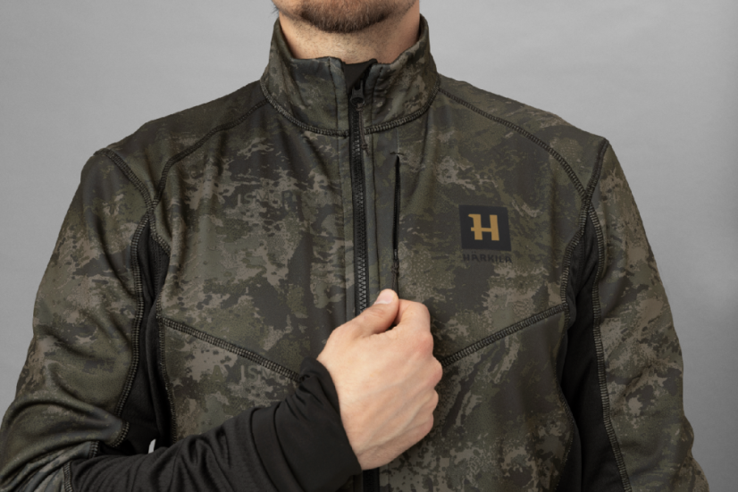 HÄRKILA  - Noctyx camo fleece černá bunda pánská AXIS MSP® Black
