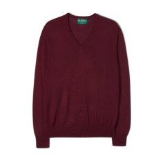 ALAN PAINE - Millbrook Vee Neck svetr pánský Bordeaux