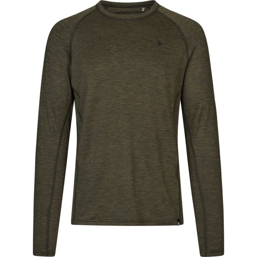 Seeland - Peak funkční triko s dlouhým rukávem pánské Pine green melange