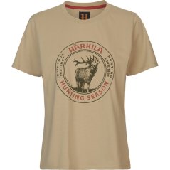 HÄRKILA - Stag Badge triko dámské Sand