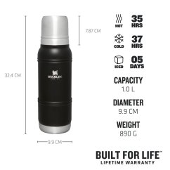 Stanley - Artisan termoska 1L noční černá