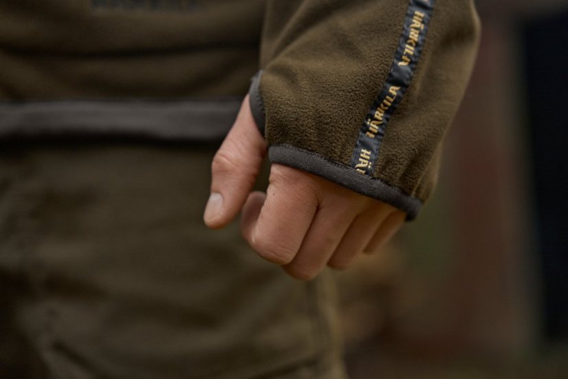 HÄRKILA  - Kamko fleece oboustranná bunda pánská Dark antique bronze-Willow green