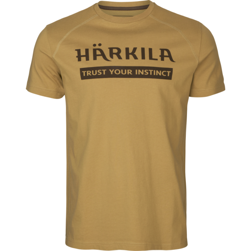 HÄRKILA  - LOGO triko 2-pack Antique Sand/Dark olive