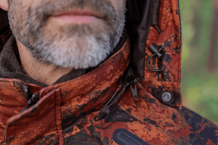 HÄRKILA - Forest Hunter GTX Camo Long bunda pánská  AXIS MSP®Autumn orange