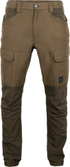 HÄRKILA - Scandinavian kalhoty pánské Dark earth-Slate brown