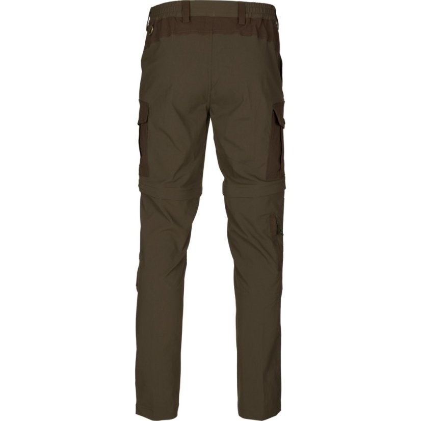 Seeland - Birch Zip-off kalhoty/kraťasy pánské Pine green-Demitasse brown