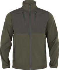 HÄRKILA - Scandinavian softshell bunda pánská Willow green-Shadow brown