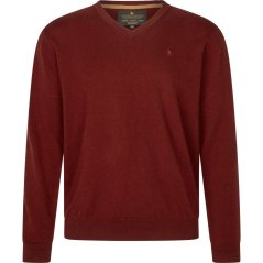 Seeland - Pine V výstřih svetr pánský Merlot