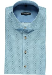 Gipfelstürmer - elegantní košile pánská s dlouhým rukávem modrá 3658