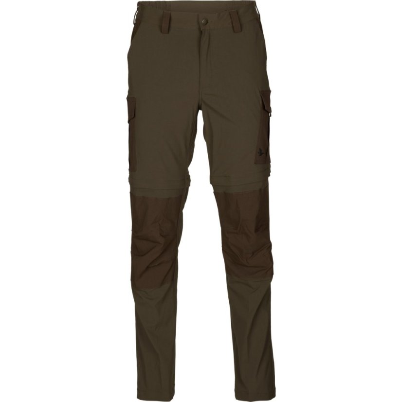 Seeland - Birch Zip-off kalhoty/kraťasy pánské Pine green-Demitasse brown