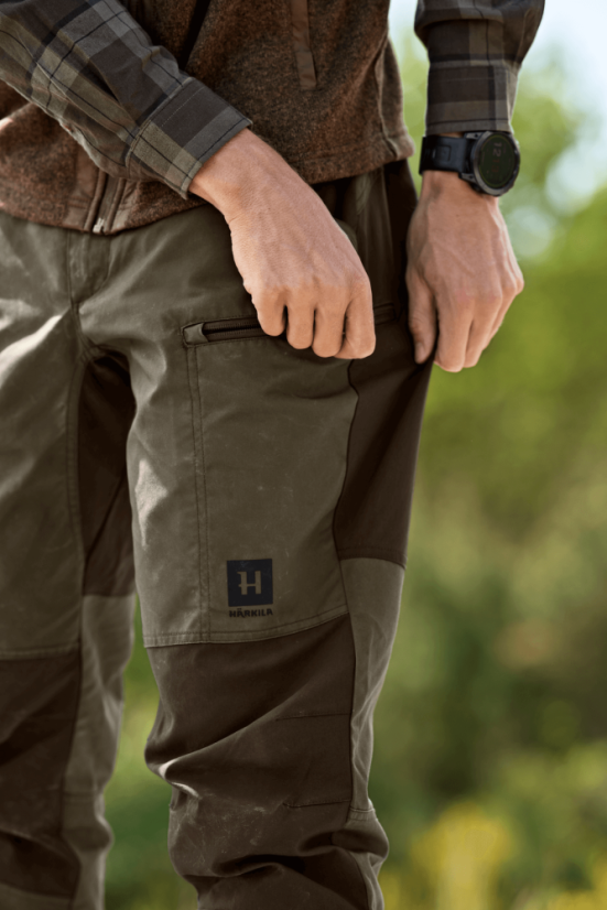 HÄRKILA - Fjell kalhoty letní pánské Grape leaf-Willow green