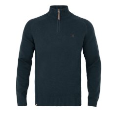 HÄRKILA - Vincent Merino svetr na zip pánský Dark navy