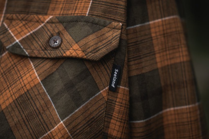 Seeland - Skye flanelová košile dámská Grizzly brown-Terracotta check