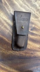 FORESTER - kožené pouzdro na nůž hnědé