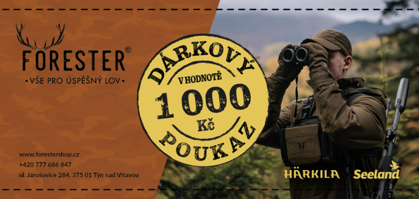 Dárkový poukaz FORESTER  1000