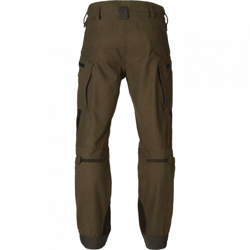 HÄRKILA - Driven Hunt HWS kožené kalhoty pánské Willow green-Shadow brown