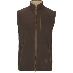 HÄRKILA - Sandhem Sherpa fleece vesta pánská Demitasse brown