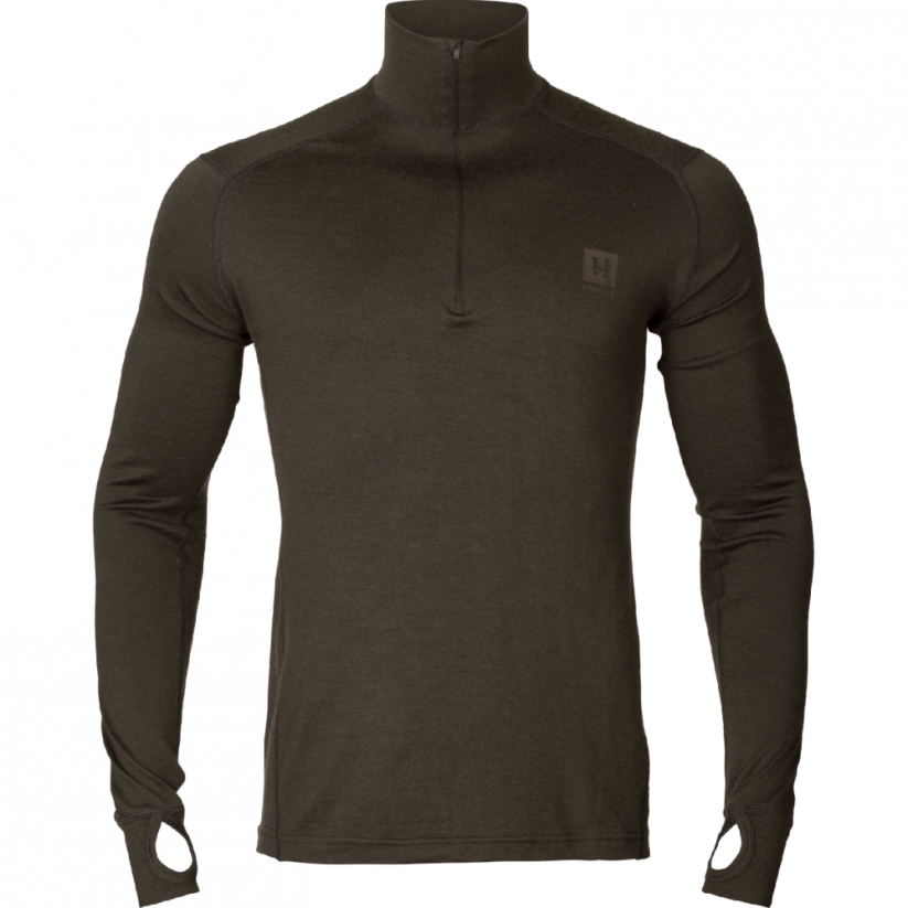 HÄRKILA  - Base All Season half zip podvlekové prádlo Shadow brown