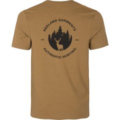 Seeland - Saker triko s krátkým rukávem pánské Antique bronze melange