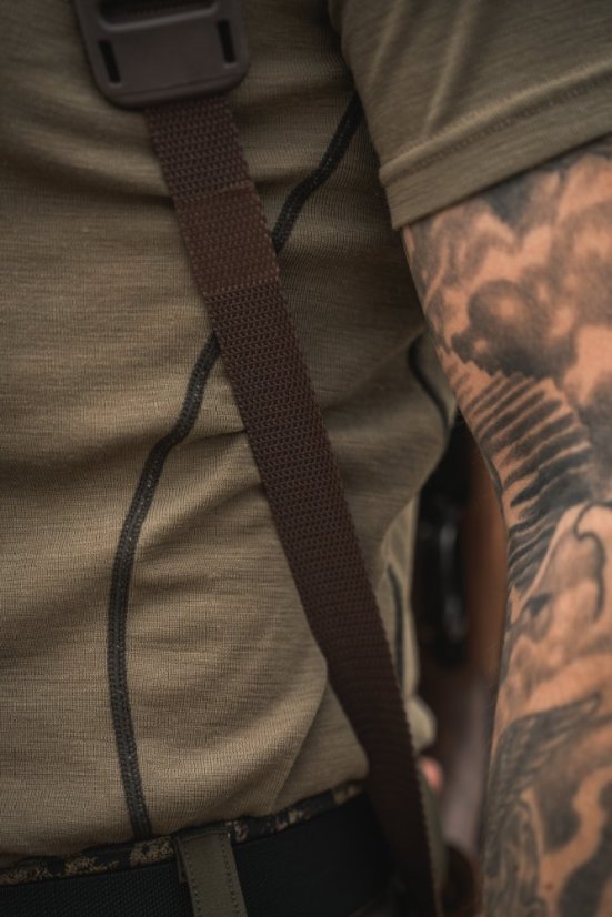Seeland - Apex Merino funkční triko s krátkým rukávem pánské Covert green