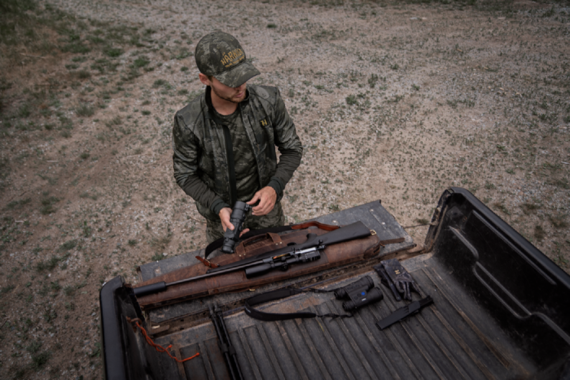 HÄRKILA  - Noctyx camo fleece černá bunda pánská AXIS MSP® Black