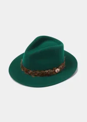 ALAN PAINE - Richmond UNISEX Felt Feather Band klobouk Bottle